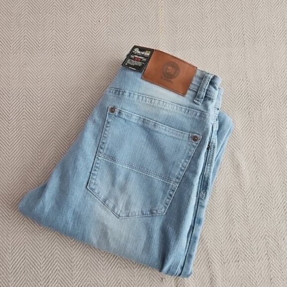 Pjmark Jeans Men's Relaxed Fit 30x30 Light Blue 5 Pocket Cotton Bld Stretch NWT - Picture 6 of 16